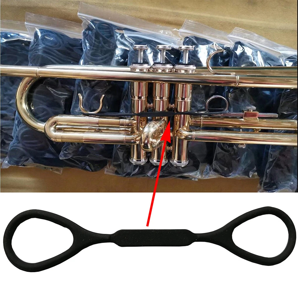 Trumpet Slide Stopper Rings Sound Change Silicone String Rope Portable Musical Instrument Maintenance Spare Parts Accessories