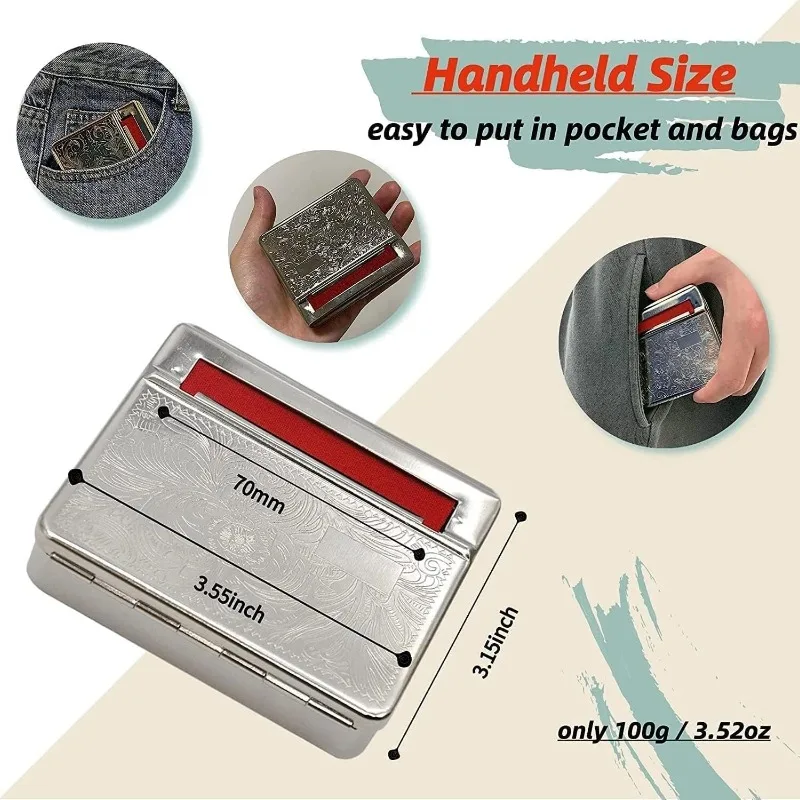 Automatic Cigarette Rolling Machine Rolling Machine Rolling Paper Cigarette Maker 70MM Tobacco Roller Box Case Tobacco Smoking - view 2