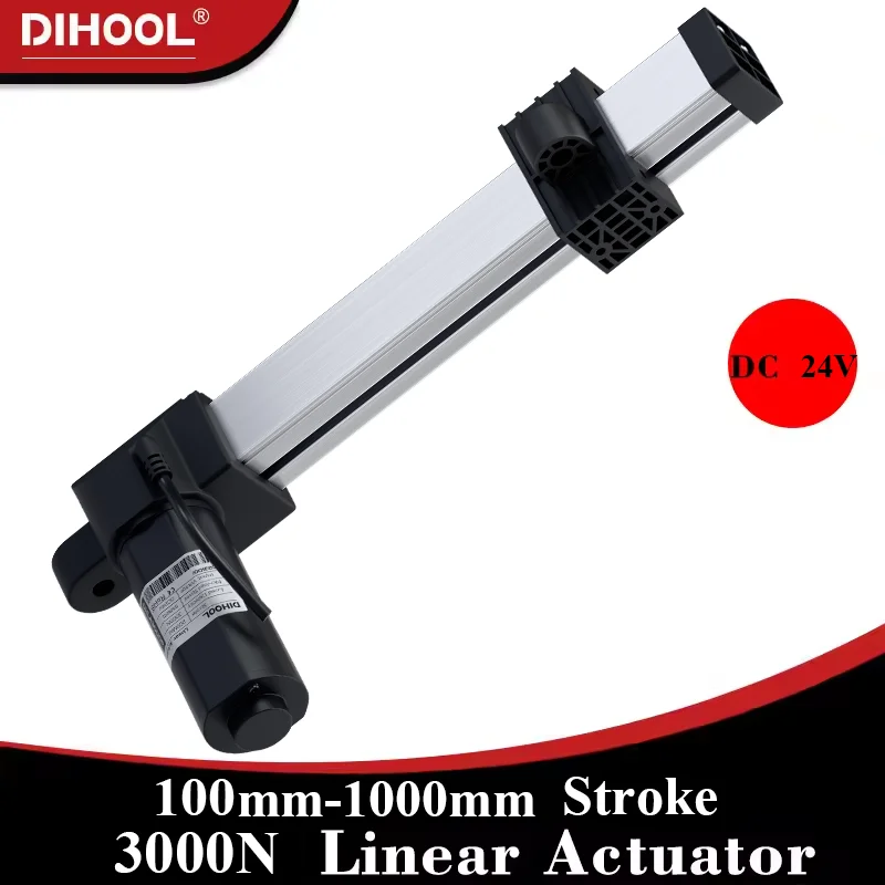 3000N Dihool Sliding Table Linear Actuator 60kg~300kg Load 100mm~1000mm Stroke DC24V Low Noise 60W Motor Electric Actuator