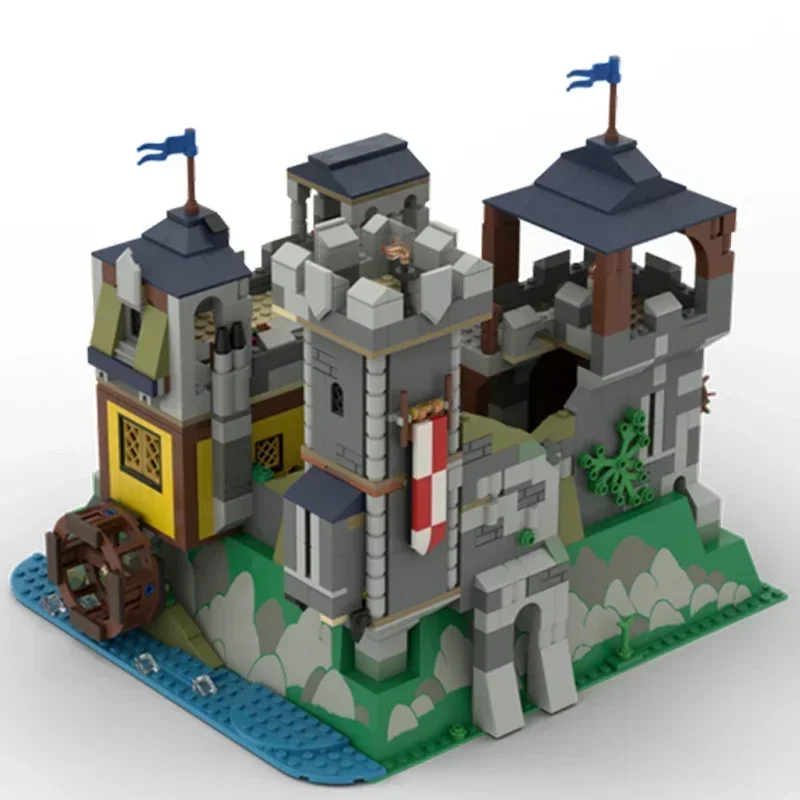 Moc Building Block Modulare Castello Leone Modello Tecnologia Mattoni Assemblaggio fai-da-te Città Street View Giocattolo per regali di costruzione natalizia