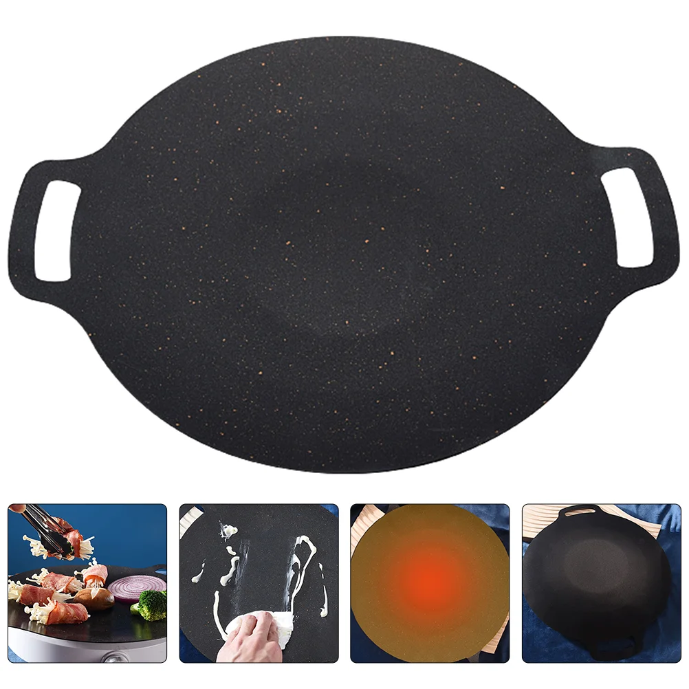 

Korean BBQ Plate Nonstick Grilling Pan Outdoor Vegetable Baking Medical Griddle