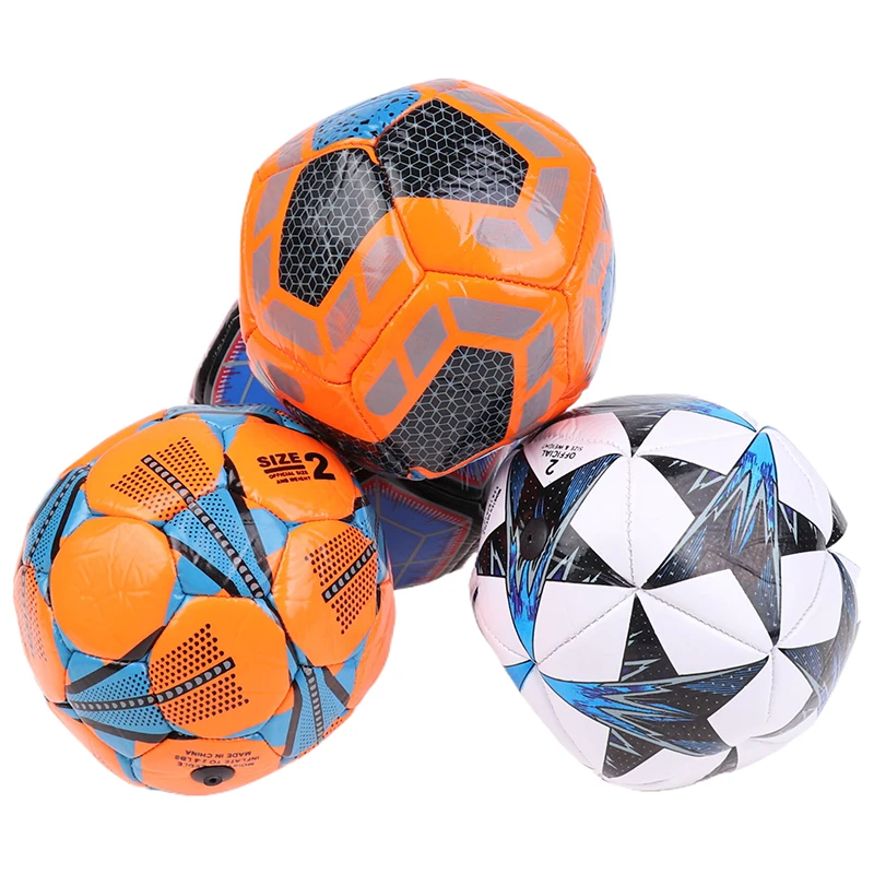 1 pelotas de fútbol tamaño 2 pelota PU + PVC pelotas de entrenamiento de fútbol fútbol Voetbal juego de deportes al aire libre entrenamiento práctica pelota 15cm