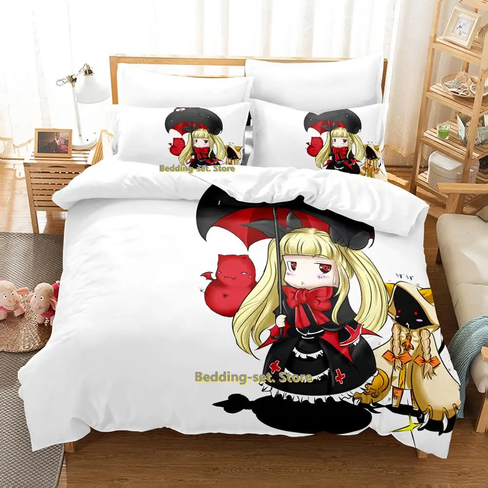 2025 Personality Blazblue Bedding Set Cartoon Anime three-piece set Adult Kid Bedroom Duvetcover Sets 3D Kawaii colcha de verano