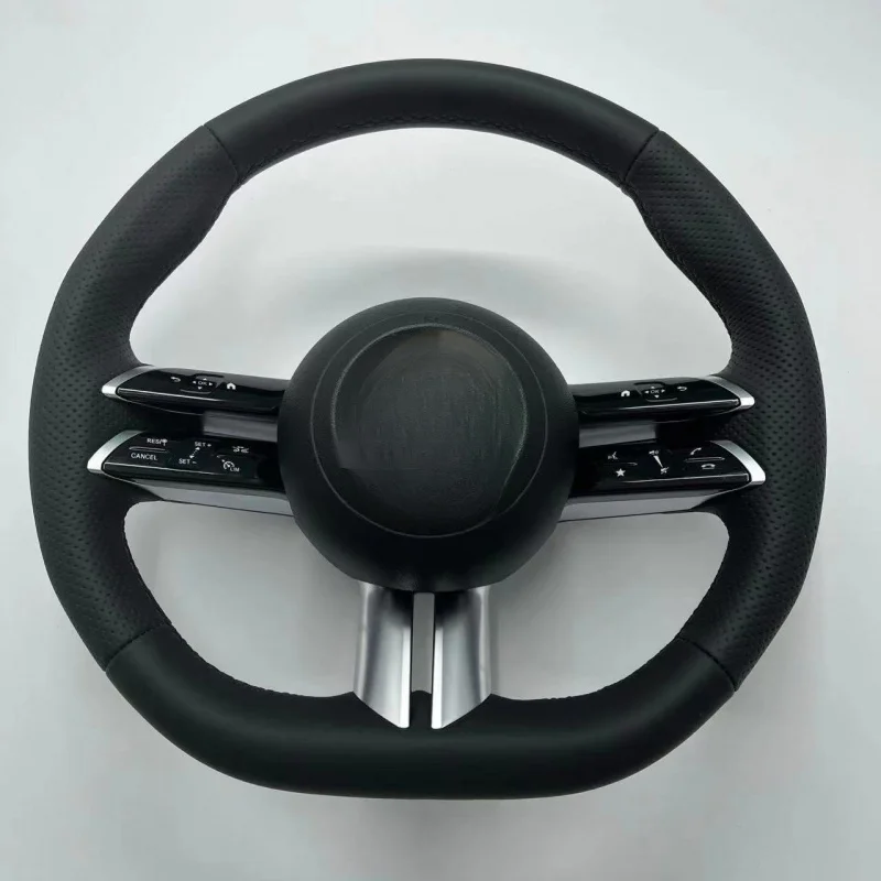 For Mercedes CLE e300 c200 SLK GLC, Little Dragonfly universal genuine leather steering wheel modification assembly