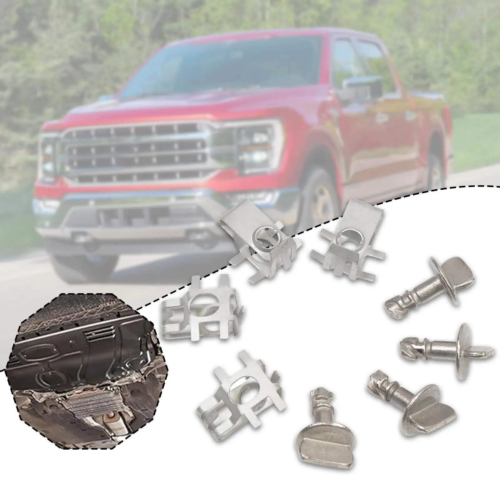 

Engine Cover Retainers Thumb Pins Sturdy Easy Installation Replaces Hood Clip Assembly for F150 W716006-s439