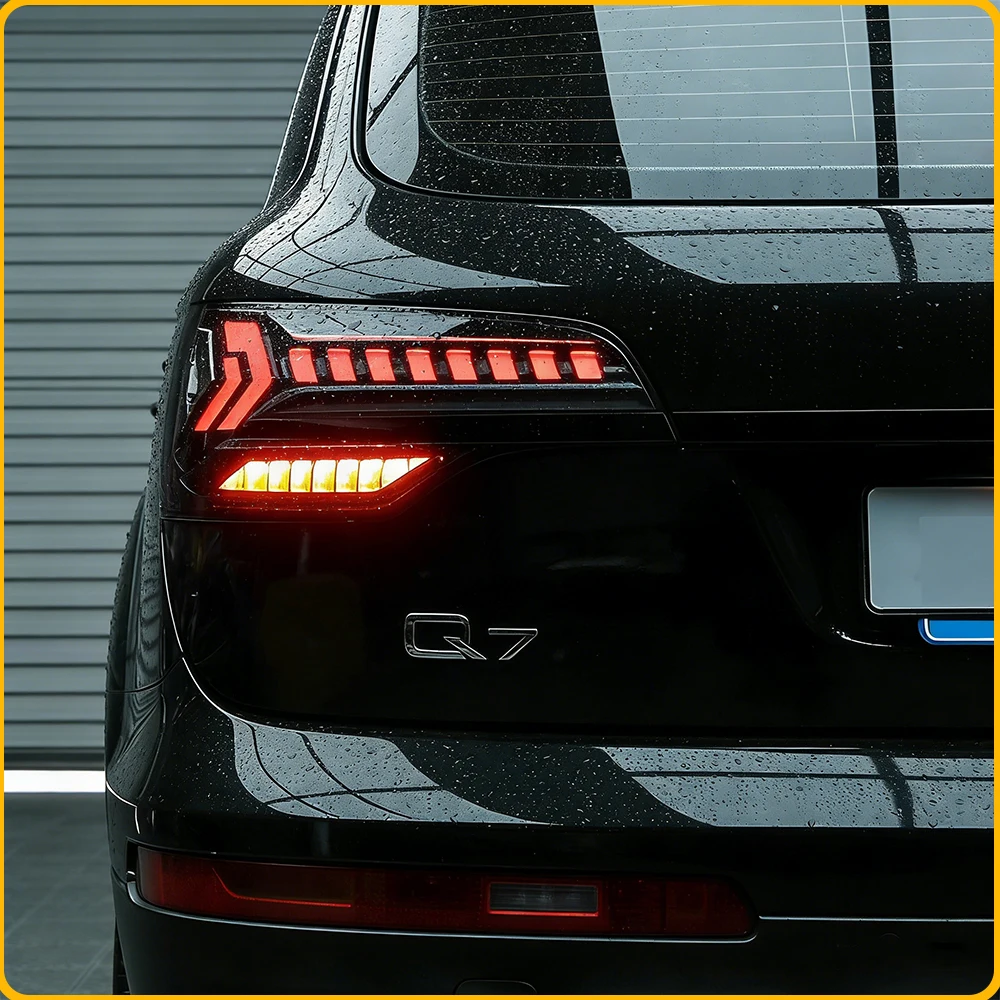

Full Auto LED Taillight Assembly Upgrade For Audi Q7 4L 2006-2015 Plug and Play Rear Tail Lamps Mod Parts Dynamic Turn Signal