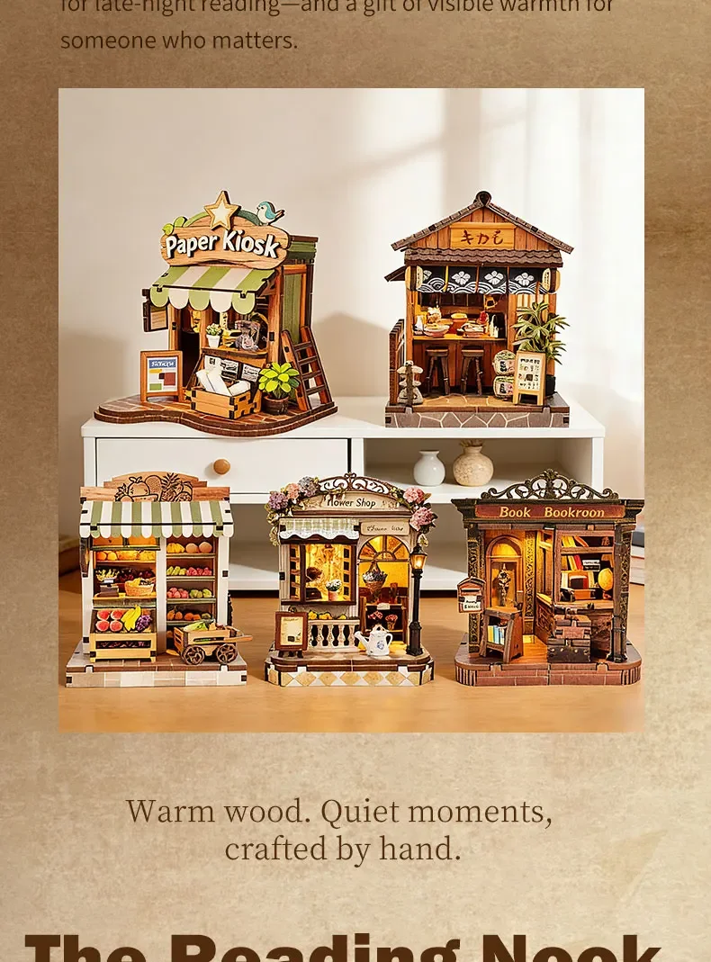 DIY Holz-Miniatur Japanische Taverne mit Beleuchtung als Geburtstagsgeschenk für Freunde, Heimdekoration und Bastelarbeiten – Detail 6