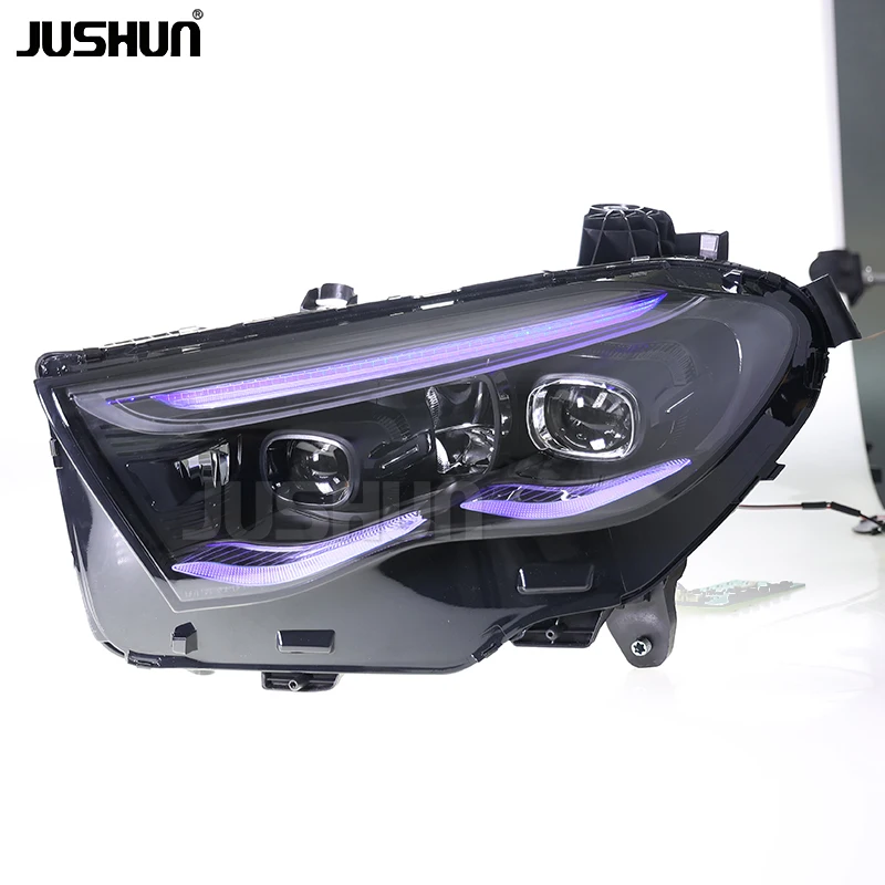 JUSHUN LED المصباح لمرسيدس بنز E-Class W214 2024-2025 الجبهة ضوء المصباح رئيس ضوء ترقية التوصيل والتشغيل #3