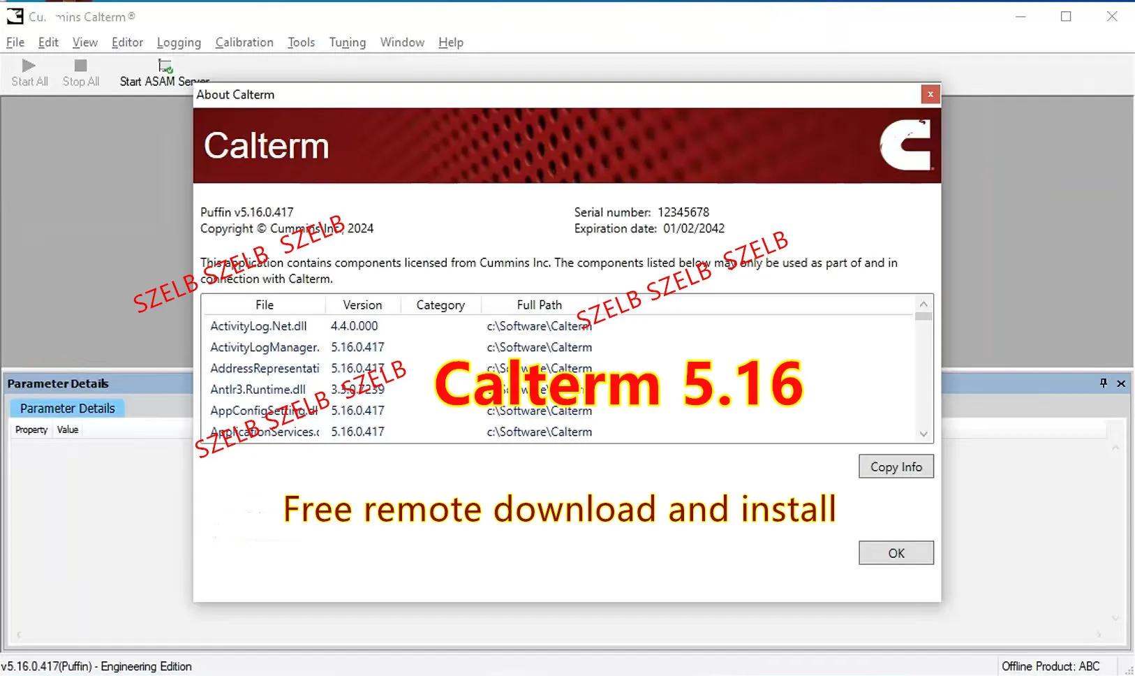 Immagine 3: 2025 Ultimo Cummins Insite 9.2 Pro CAN Bus Heavy-duty + Calterm 5.16 + Inpower Pro V14.5 Installare remoto Software diagnostico del motore