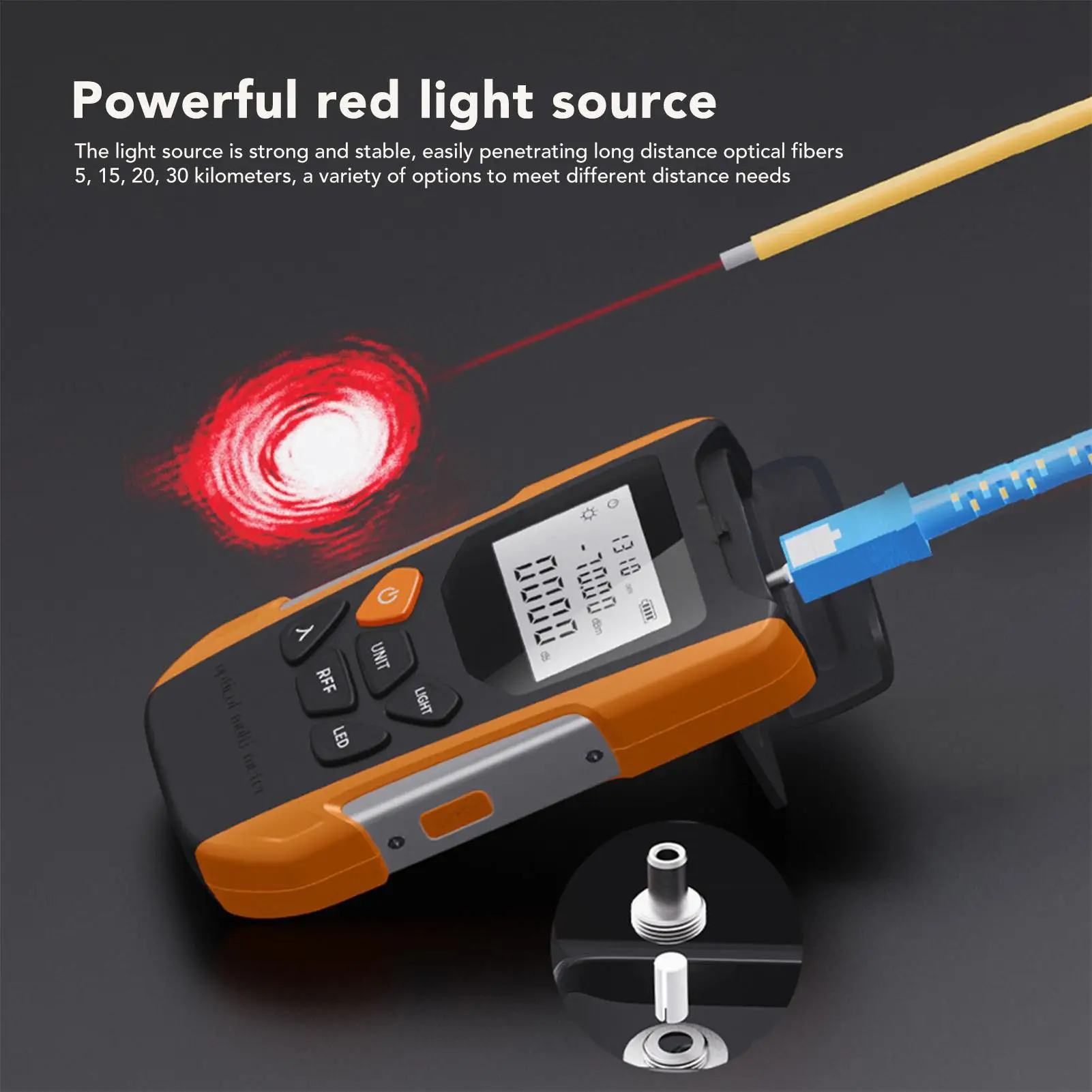 Portable 2.5mm  Tester Optical Power Meter for Universal Cabling Systems - Data Calibration Tool