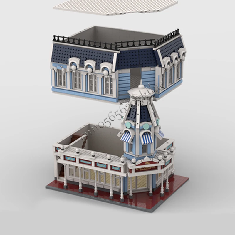 3006 Uds escena de calle de ciudad esquina Emporium MOC personalizar bloque de construcción Modular diseño creativo DIY niños juguetes de vacaciones regalos