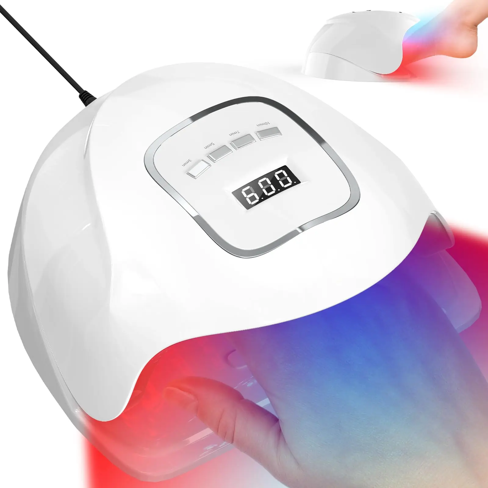 Repair Nail Fungus Laser Treatment Device 15x470 nm Blue Light&30x650 nm Red Light for Fungus Onychomycosis Foot Nail Care Tools