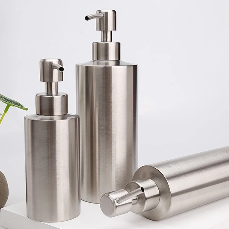 

Дозатор для мыла для рук, кухни, ванной комнаты, нержавеющая сталь 304, дозатор жидкого мыла, бутылка с гелем, насос для лосьона 250 мл/350 мл/550 мл