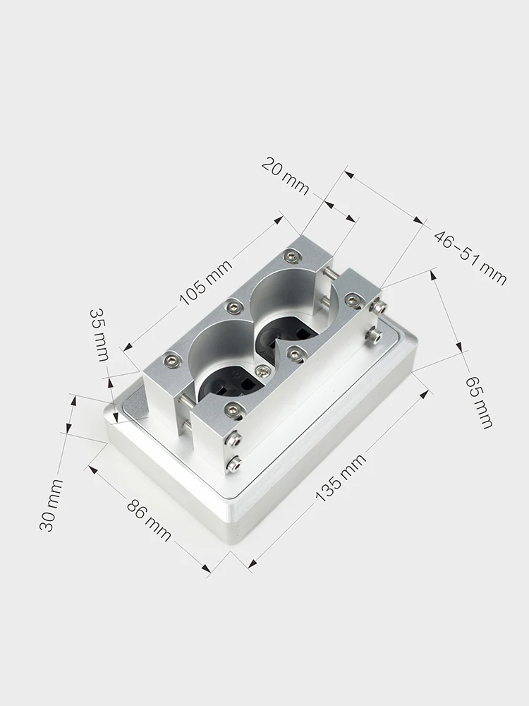 HiFi Audio Aluminum AC Power Wall Plug Outlet American Standard US Socket Anti Shock