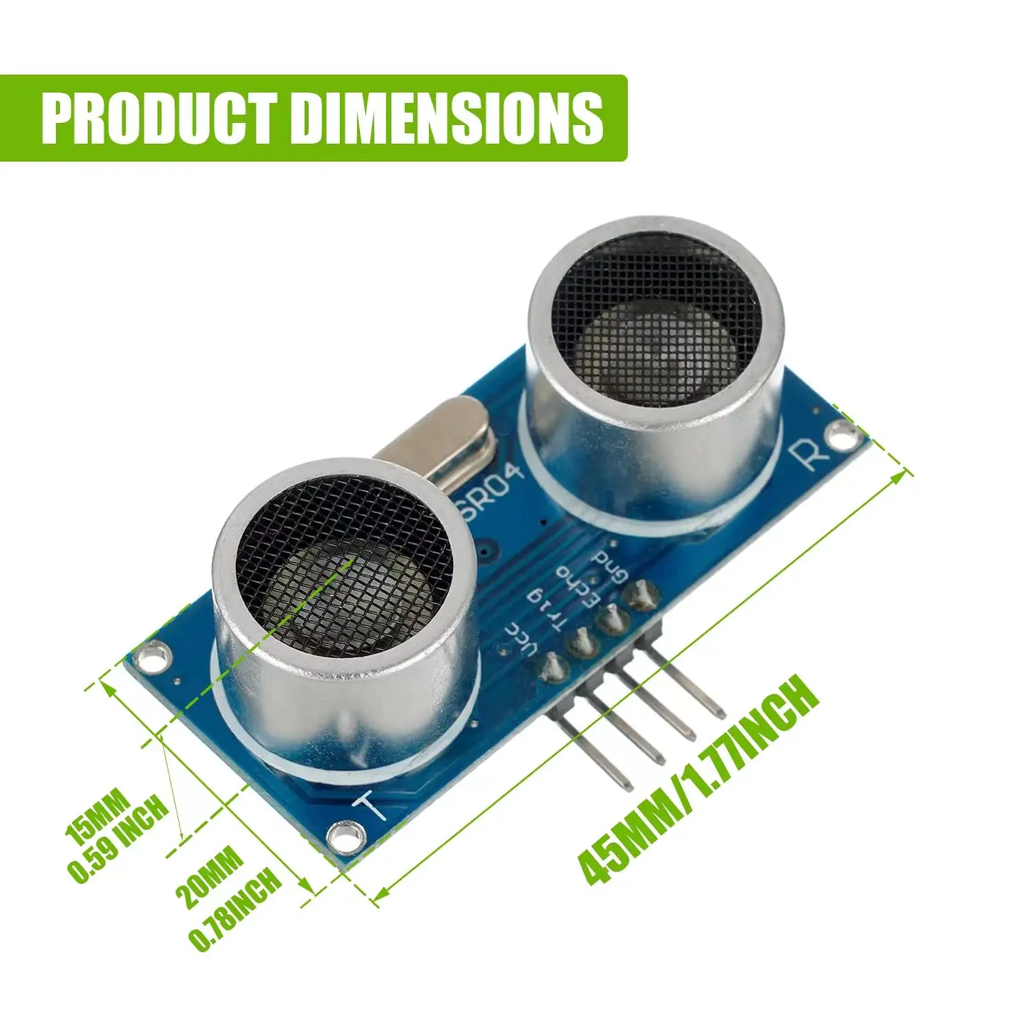 Picture 3: 10pcs HC-SR04 Ultrasonic Sensor Distance Module for Arduino MEGA2560 Nano Robot XBee ZigBee by ElecRight