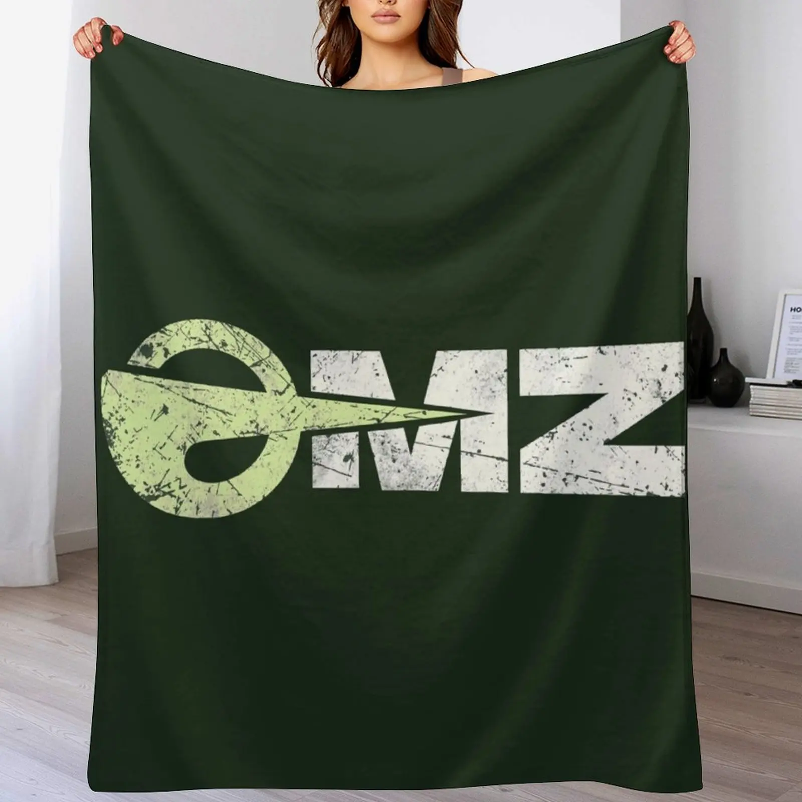 OMZ MZ Vintage German Motorcycle Throw Blanket heavy to sleep halloween Blankets