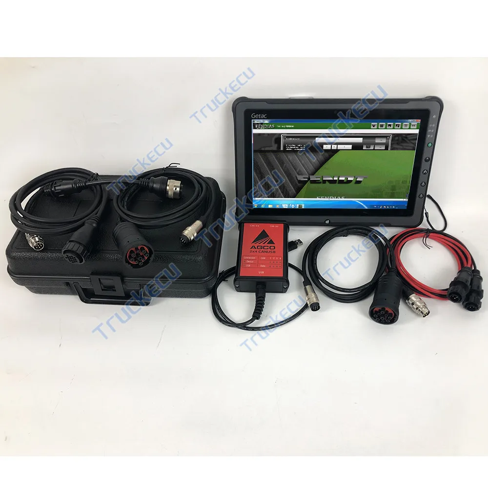 F110 tablet PC For AGCO 2X4 CANUSB FENDT EDT CANUSB interface agricultural tractor diagnostic tool AGCO FENDT FenDias