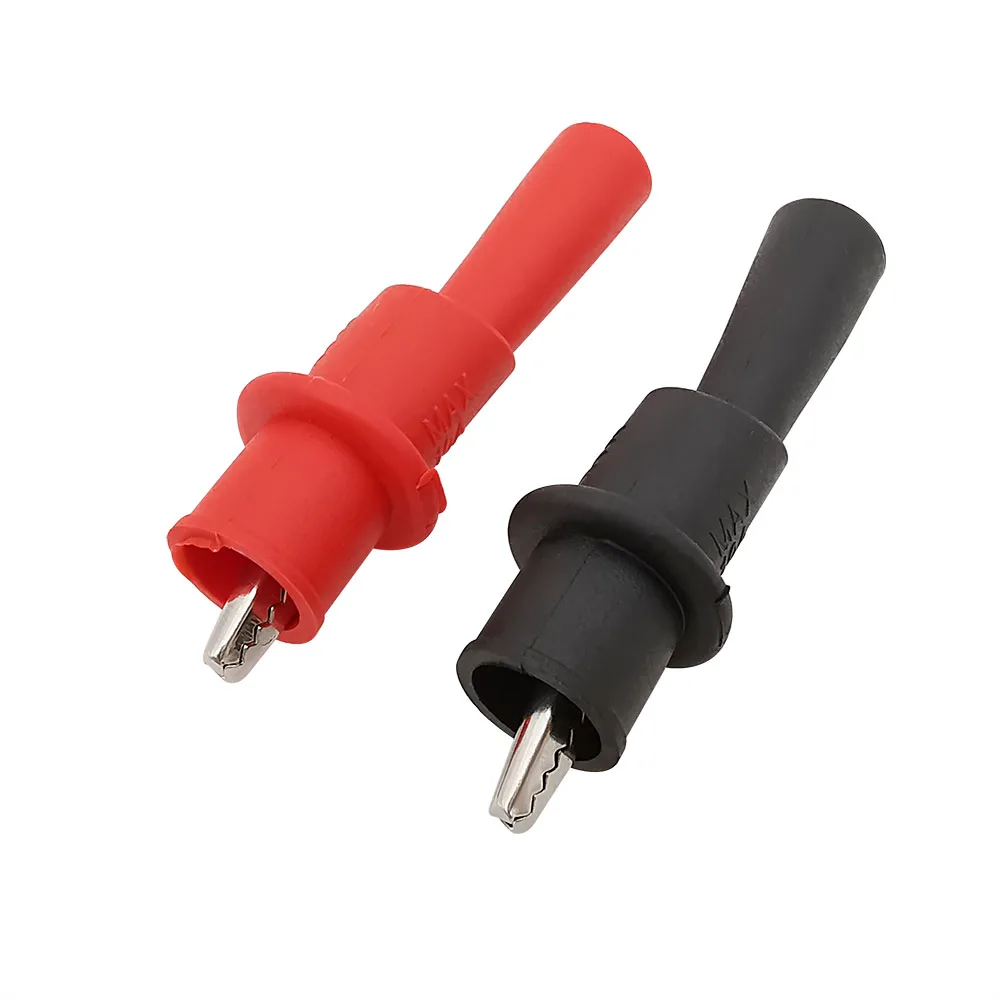 10A 1000V Alligator Clip Crocodile Test Lead Clips Red Black For Multimeter Tester Probe