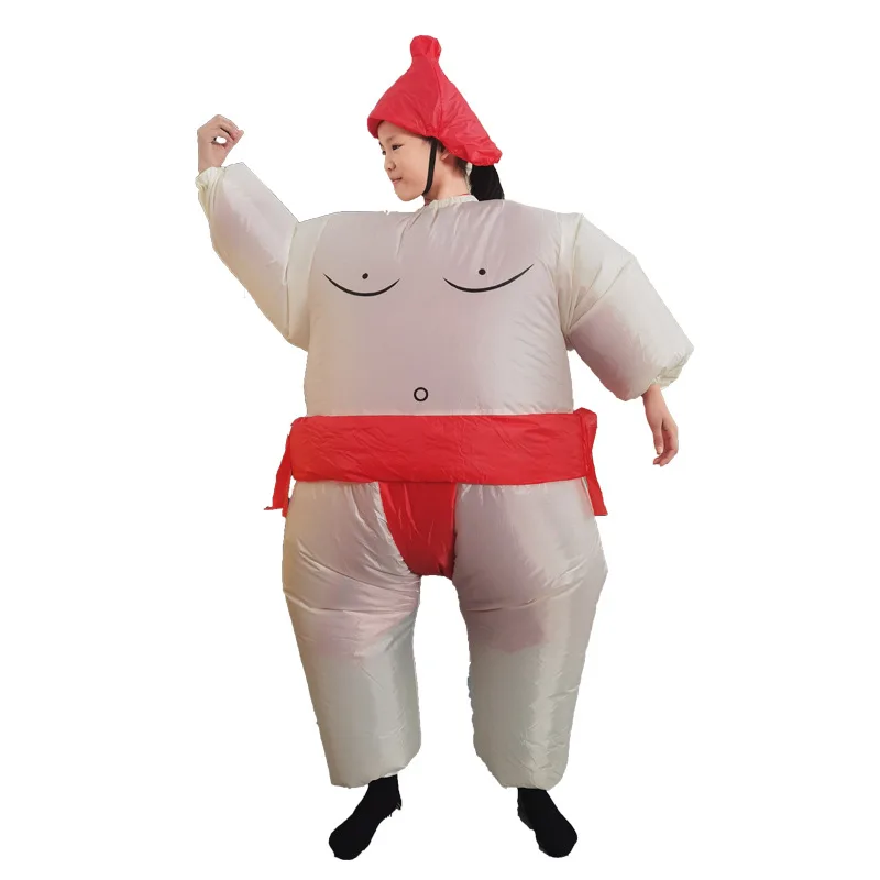 Fat Man Sumo Wrestling Inflatable Costumes Game Competition Halloween Party Cosplay Costume Funny Props - view 6