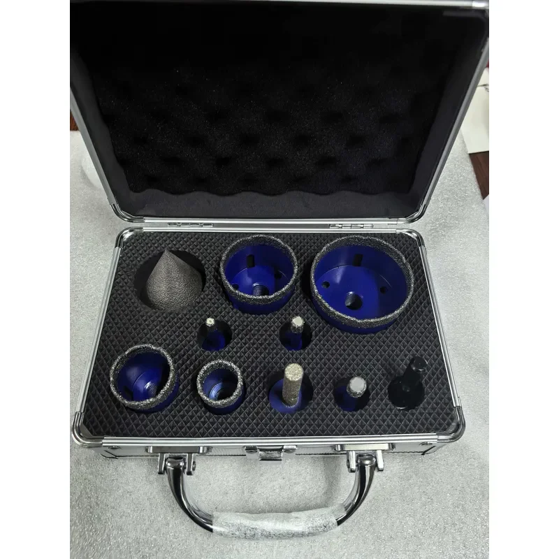 JDK Diamond Core Bits Set Chamfer Bits for Porcelain Tile Marble Ceramic Granite Milling Kit M14 10 Pieces CE Certified Full