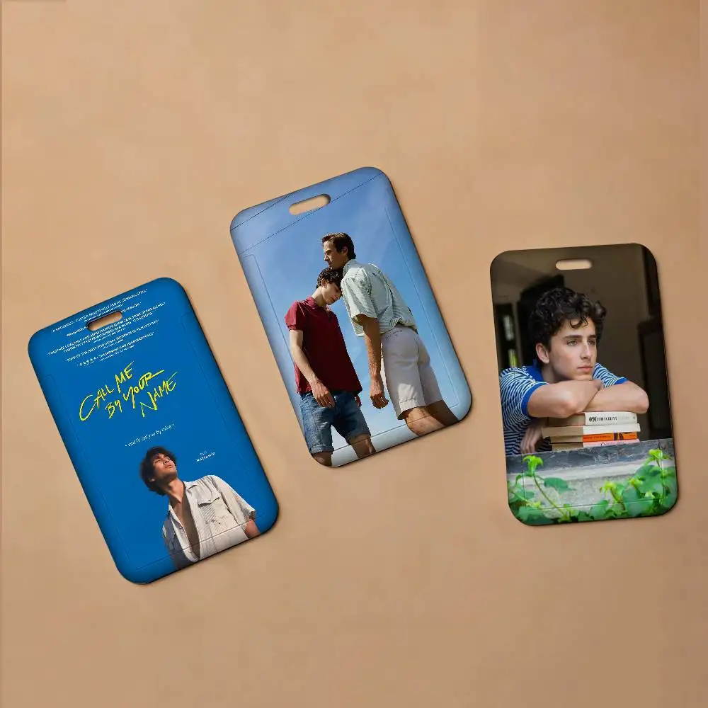 Call Me by Your Name ID Badge Card Holder Lanyard Kids Credit Card Case Neck Strap Door Card Holder Credentials Gift