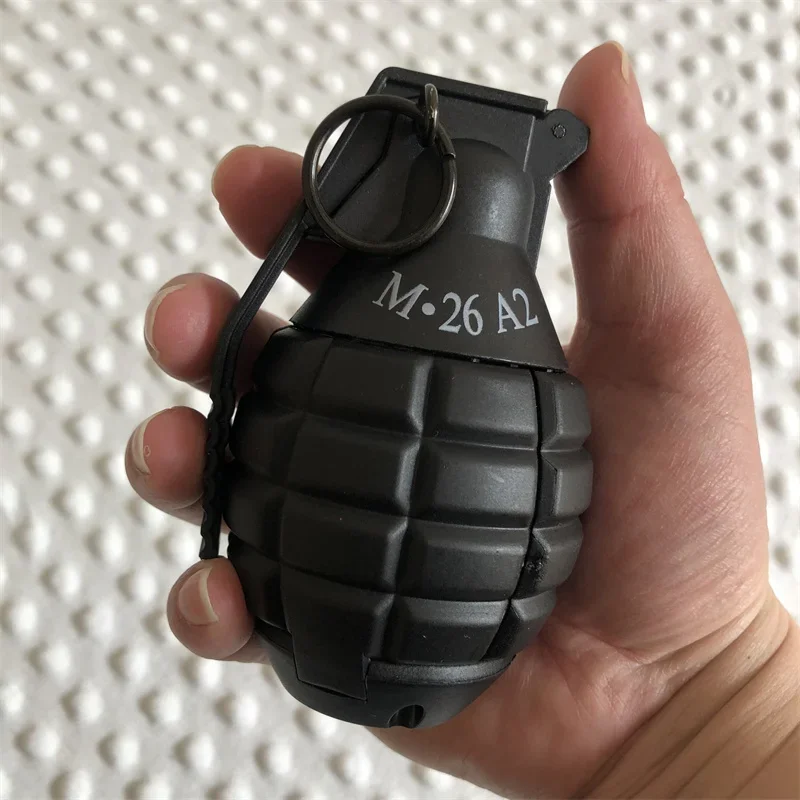 Tactical Hand M26A2 Grenades Toy Plastic Spring Powered Impact Grenade Model for Airsoft Paintball CS Wargame Accessories