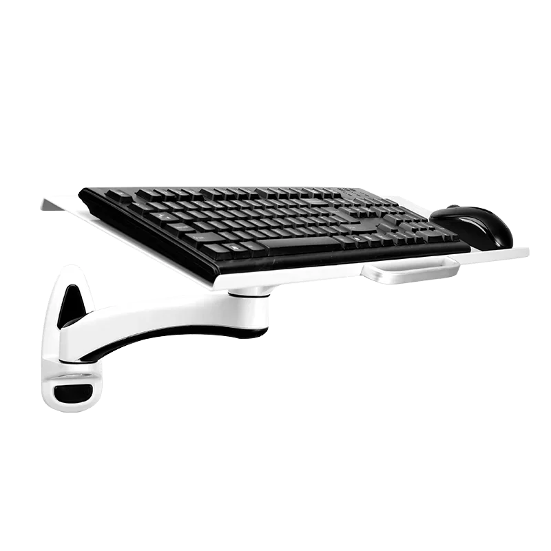 Dual use keyboard  Wall mount foldable keyboard tray holder