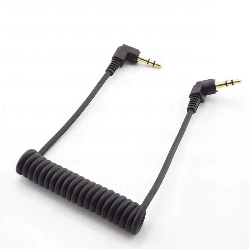 Wtyczka do kabla Audio kąt prosty 90 stopni 3.5mm Aux M/ M kabel do mobilnego samochodu linia MP4 odtwarzacz przewód AUX kabel