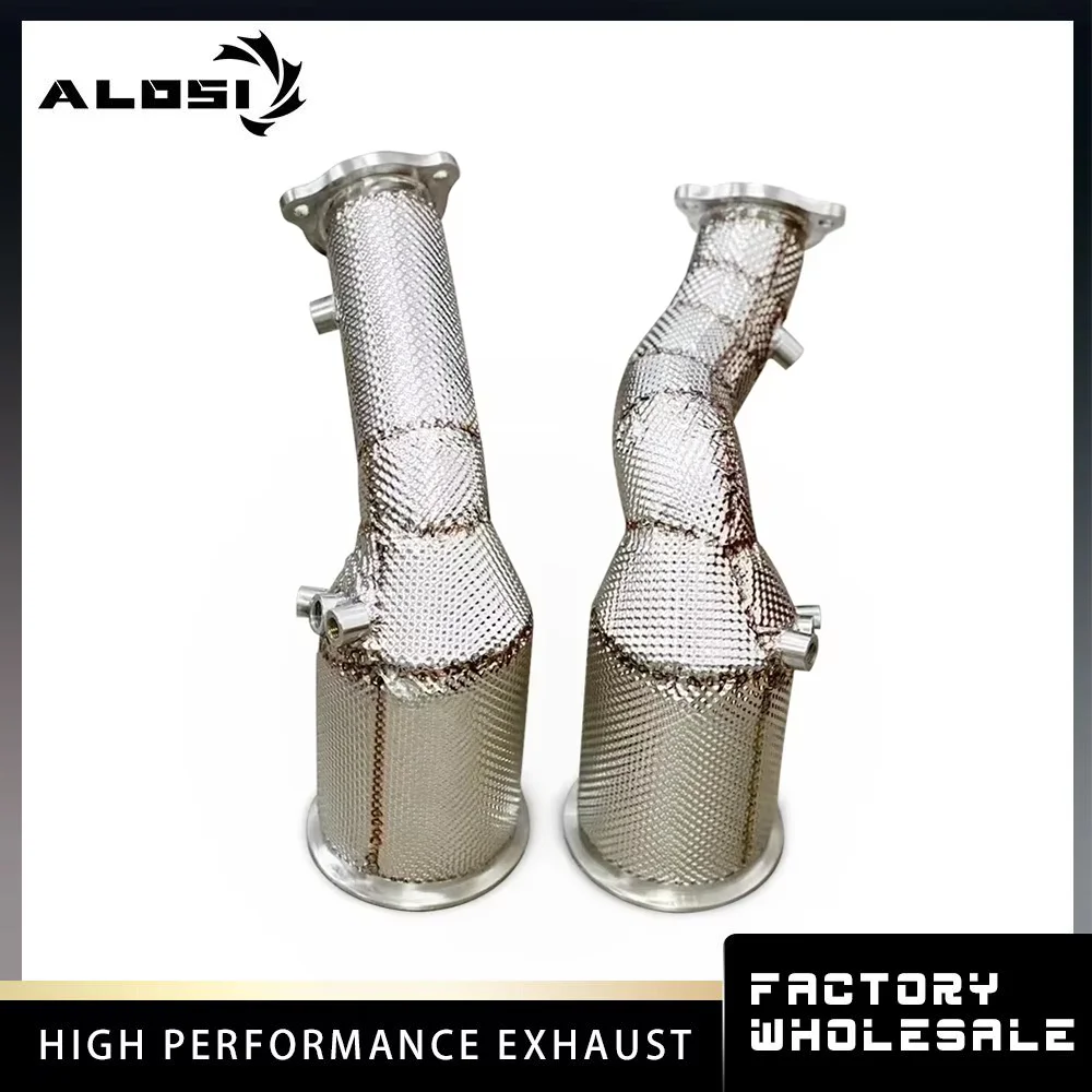 For Audi RS5 2.9T 2019-2022 High Flow Downpipe High Performance Exhaust Modified Racing Performance Factory Direct