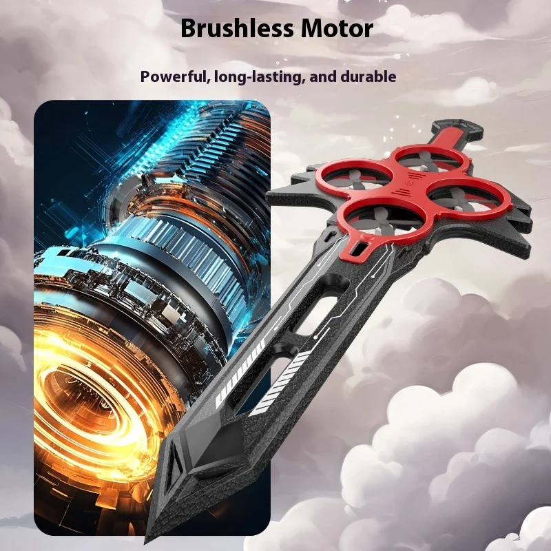 

2025 Hand-Controlled Flying Sword Model Toy Drone Hovering Sword Shaped Unmanned Aerial Vehicle Remote Control Airplane Toy
