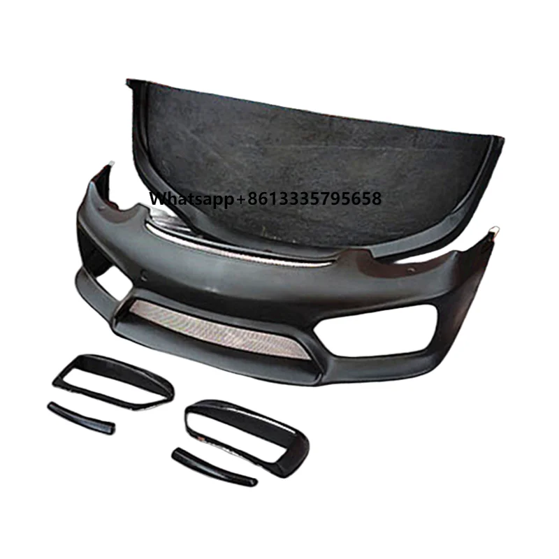 

Factory wholesale glass fiber or semi carbon fiber GT style front bumper front bracket for Porsche 987.1 987.2 2005-2012