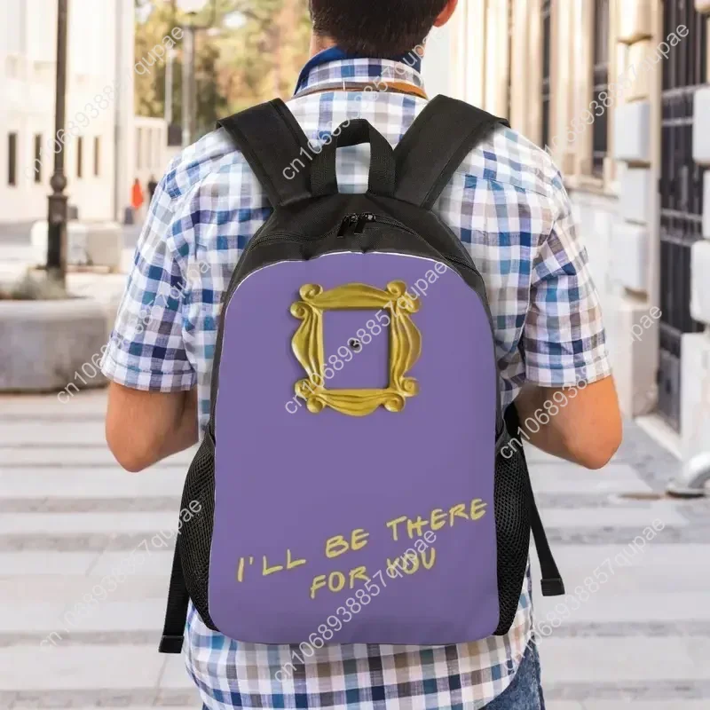 I'll Be There for You Travel Backpack Men Women School Computer Bookbag Friends TV Show College Student Daypack Bags