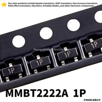 100PCS NEW MMBT2222A SOT23 2N2222 silk screen printing: 1P surface mount transistor NPN 0.6A/40V