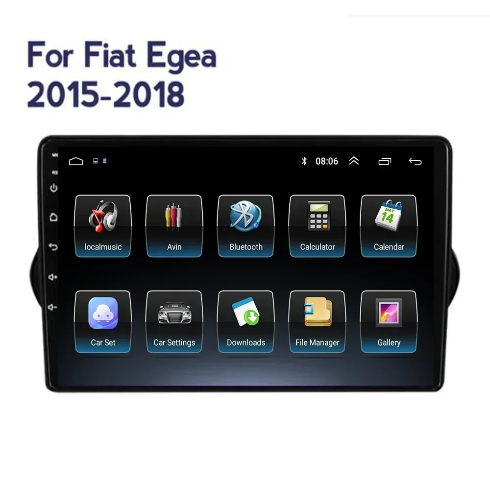 Car Radio GPS Android 13 Multimedia Video Player Auto Stereo Audio For Fiat Egea 2015-2018 - 2050 Carplay NO DVD