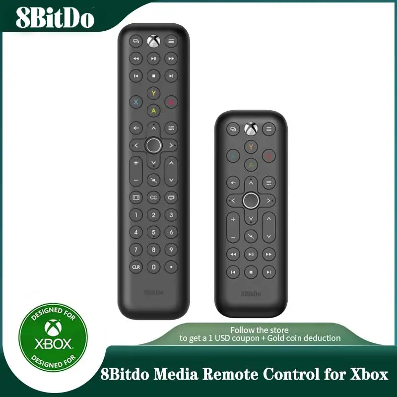 8bitdo Медиа пульт дистанционного управления для Xbox One для Xbox серии X /S (короткое издание инфракрасный пульт дистанционного управления) игровые аксессуары