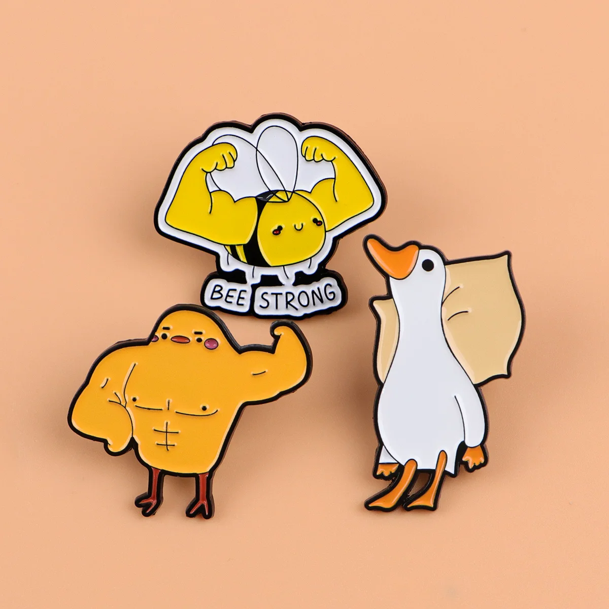 

Cute Cartoon Duck Pig Brooches for Clothing Enamel Pins Briefcase Badges Lapel Pins for Backpack Kids Jewelry Pins on Bags