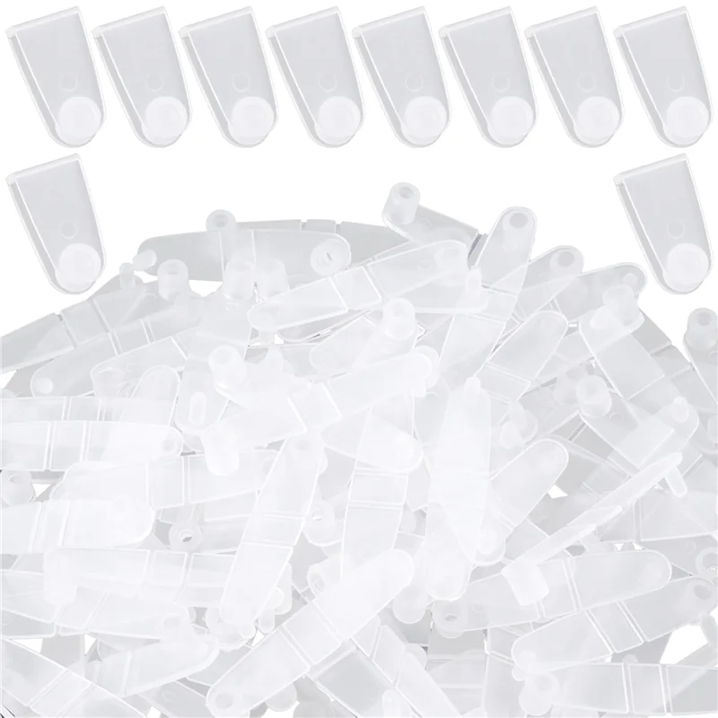 

ABJI-600 Pcs Plastic Keychain Clips, Acrylic Keychain Connector, Clear Keychain Clips For Crafts, Keychain Attachment