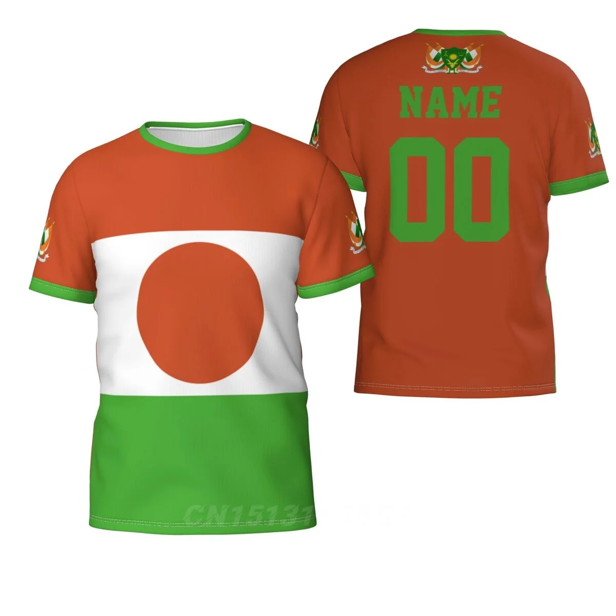 2025 Custom Name Number Niger Country Flag 3D T-shirts Clothes T shirt Men Women Tees Tops For  Fans Gift US Size