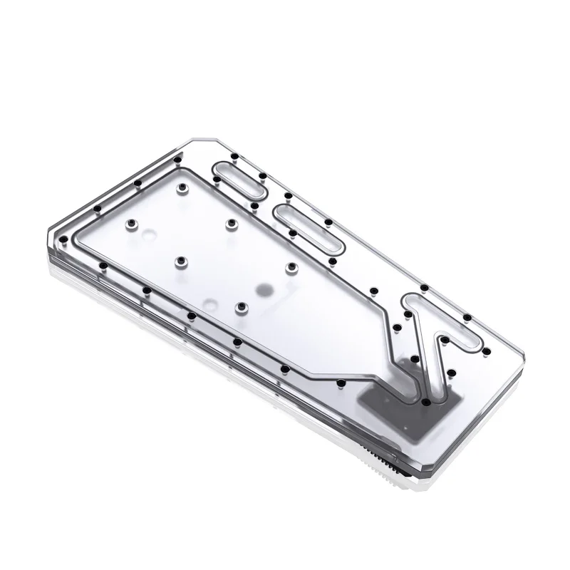 BYKSKI อะคริลิค Water Channel Solution ใช้สําหรับ WIN TOU2.0 กรณีแชสซีสําหรับ CPU GPU Block/3PIN RGB/Combo DDC ปั๊ม