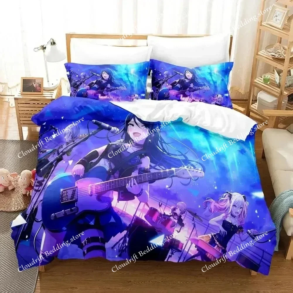 Luxury New 3D Print Anime Hoshino Ichika Project SEKAI Bedding Set Duvet Cover Bed Set Quilt Cover Pillowcase Queen Boys Adult
