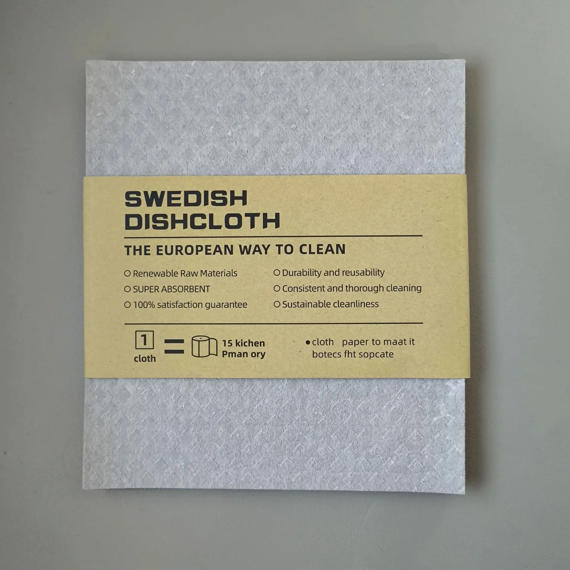 

5 Pack Swedish Dishcloths for Kitchen Reusable Swedish Dish Cloths TEX Certified Eco-Friendly Dish Cloths