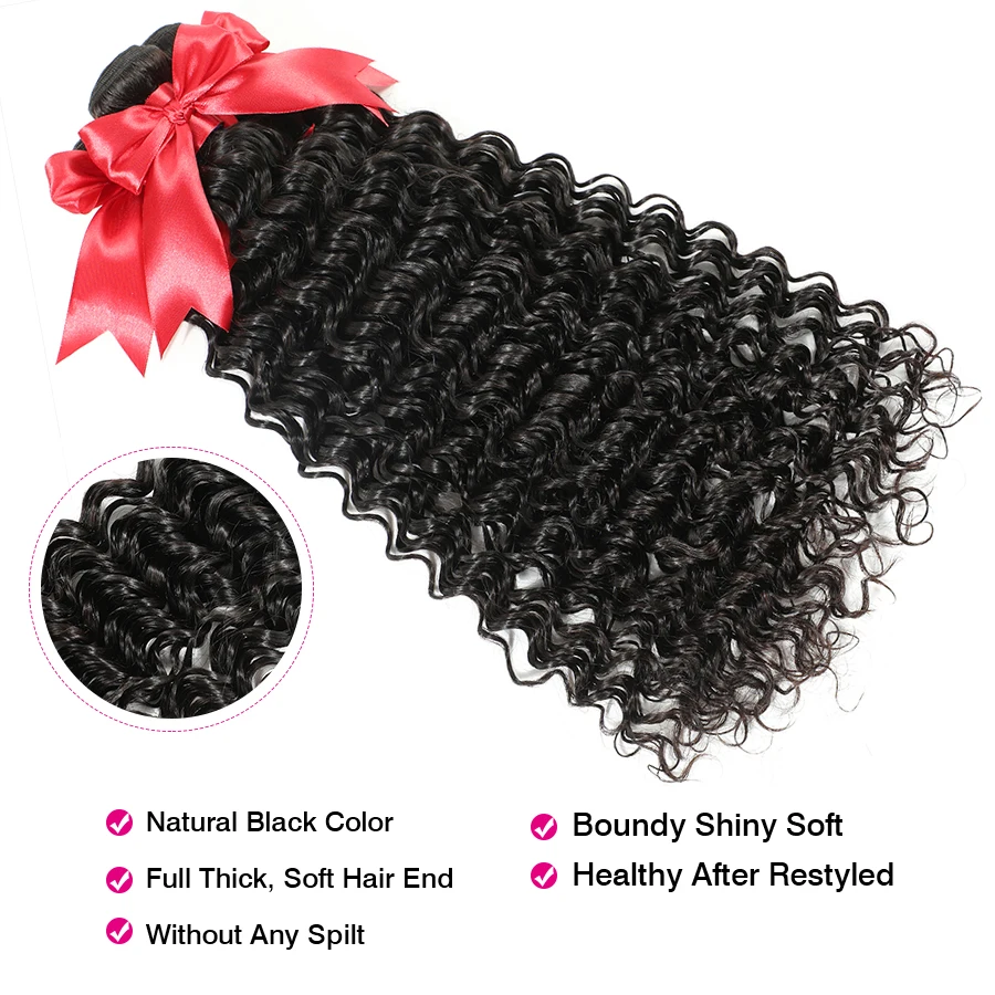 حزم موجة عميقة مع إغلاق 4x4 ال - مراجعة Deep Wave 3 Bundles With Closure وسعره
