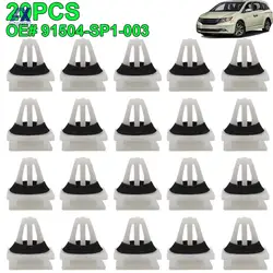 For Honda Civic Odyssey CR-V HR-V Car Side Skirt Panel Mounting Moulding Cover Trim Clips OE# 91504-SP1-003 Car Replacement