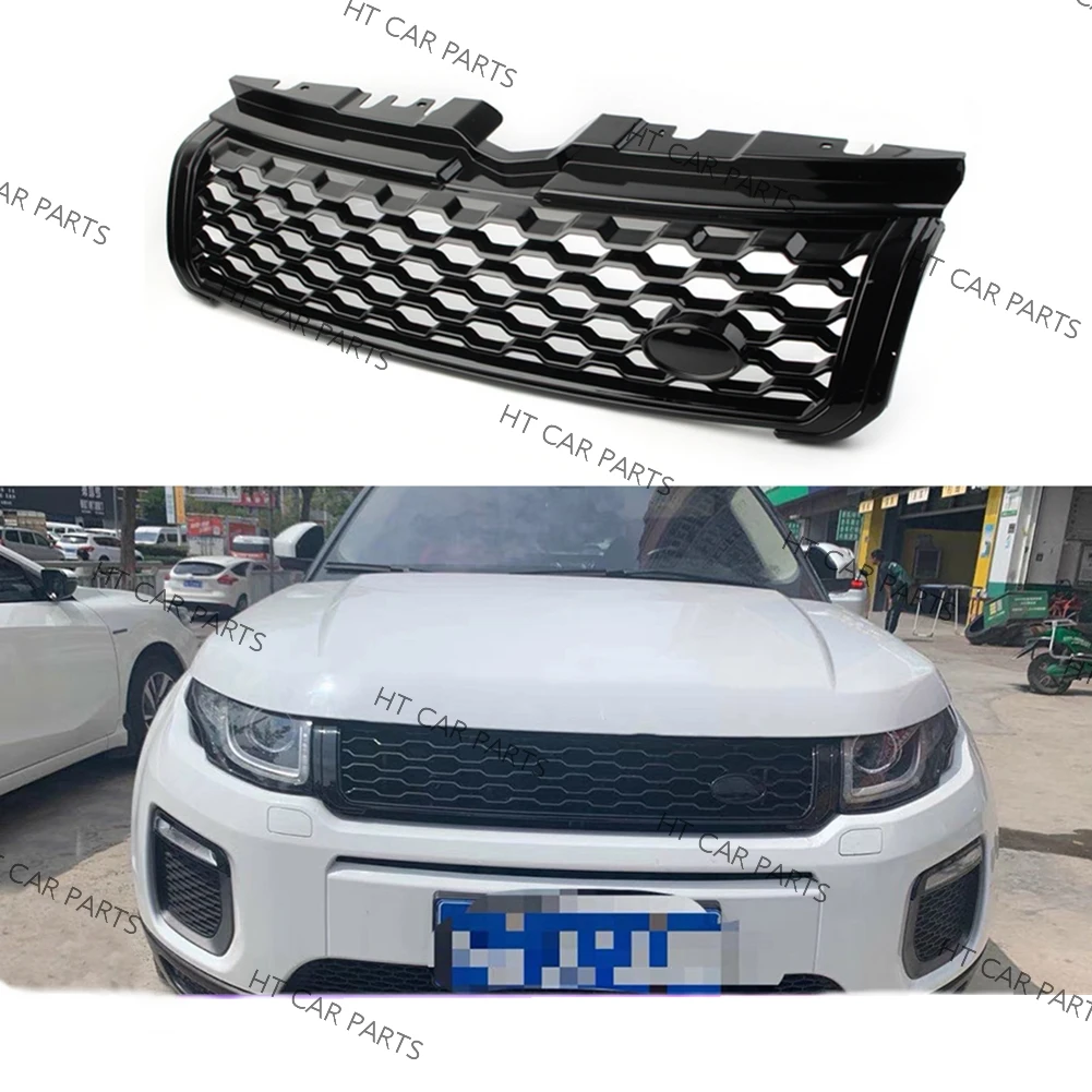 

For Land Rover Range Rover Evoque Black 2010 2011 2012 2013 2014 2015 2016 2017 2018 Car Styling Front Upper Mesh Grille