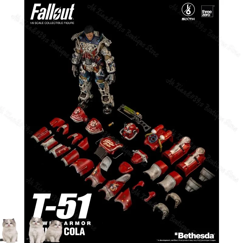 Оригинальный Threezer 1/6 Fallout T T-51 NUKACOLA POWER ARMOR 3Z07730W0 Фигурка Модель Игрушки Коллекция Сцена Украшения Подарки