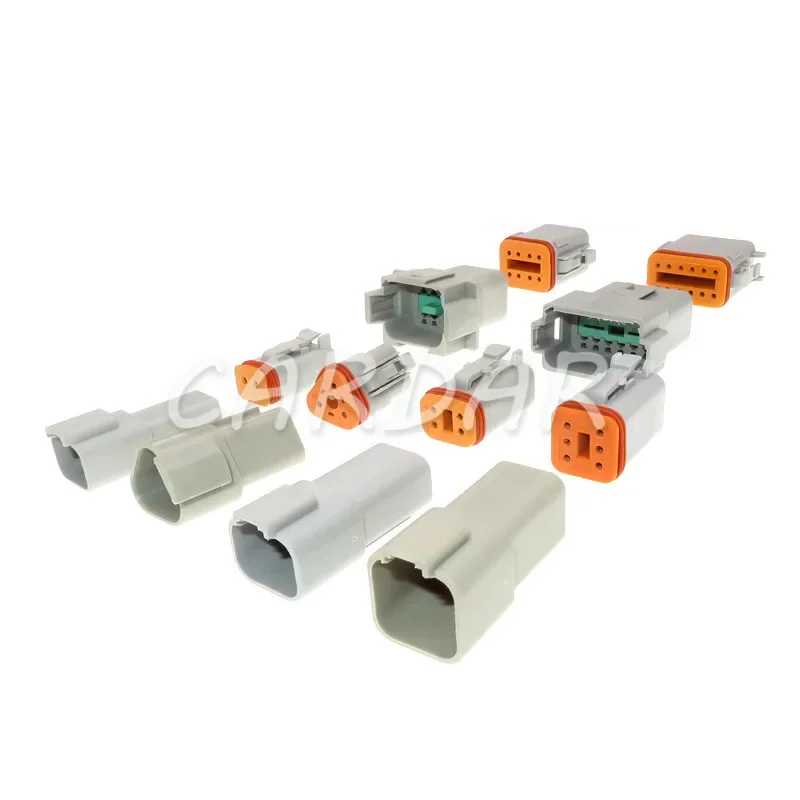 1 Set Deutsch DT 2 3 4 6 8 12 Pin Waterproof Connector Electrical Wire Socket AC Assembly 22-16AWG For Car Bus Engine Gearbox