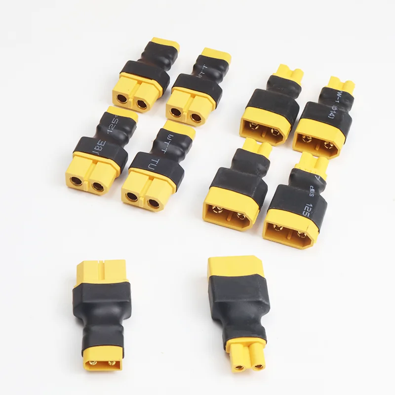 4PCS Male / Female XT60 to XT30 Plug Female Male Adapter Converter Connector for FPV Drone RC Lipo NiMH Battery Charger ESC Part
