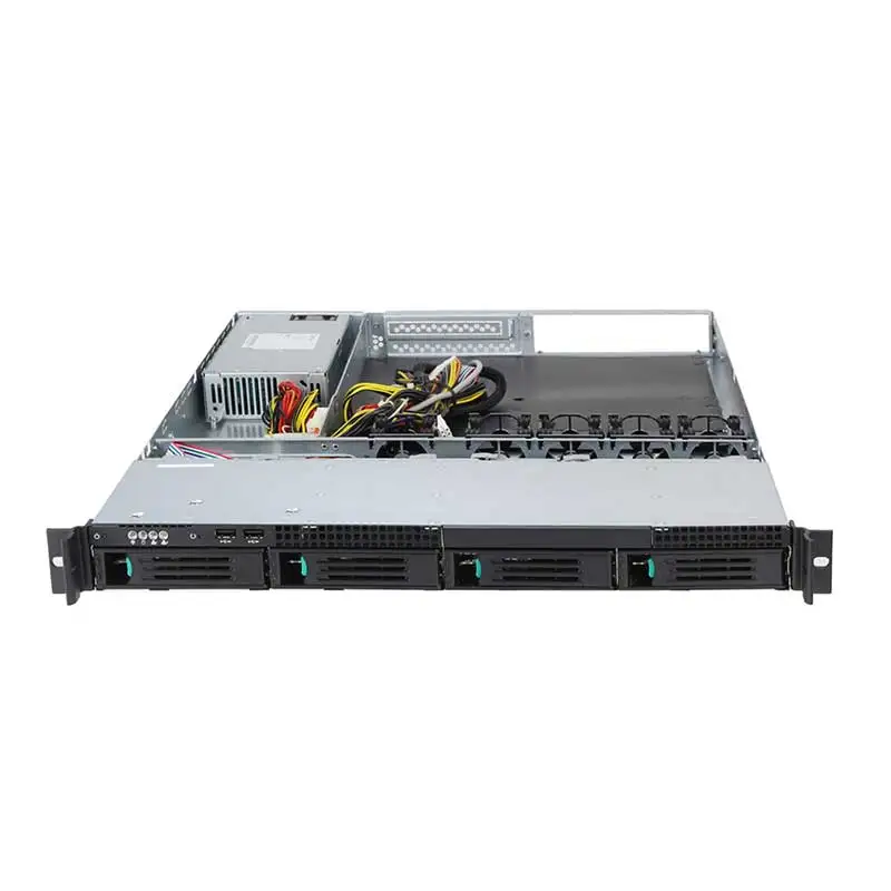 1U Storage Rackmount Hotswap server Case The 6GB/SATA backplane is equipped with 500W power supply as standard. Empty chassis