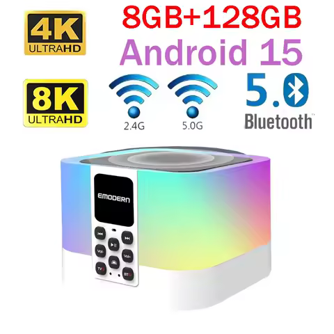 Z1 Mix tv box 8K 4K Allwinner H313 Smart Android 15 BT 5.0 Media Player 4G 5G Wifi6 Voice remote RGB LIGHT Audio 8GB 128GB iptv