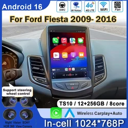 9.7inch Car Radio For Ford Fiesta MK7 2009-2016 Android Auto Multimedia Player Carplay AutoRadio GPS Navi Head Unit 2DIN DVD DSP